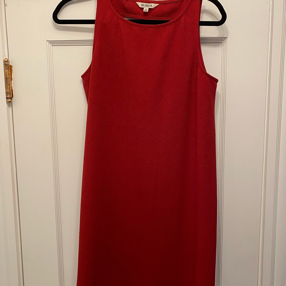 Red dress with cutout